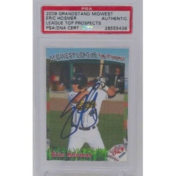 Signed Eric Hosmer 2009 Minor League Rookie Card Kansas City Royals Encapsultate